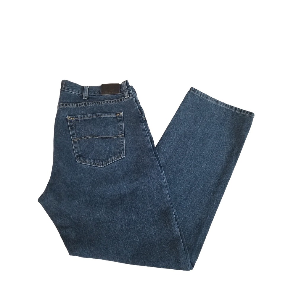 Lee Dungarees Straight Fit Men's Size W38 X L34 Quartz Denim Blue Jeans Cotton - Picture 2 of 12